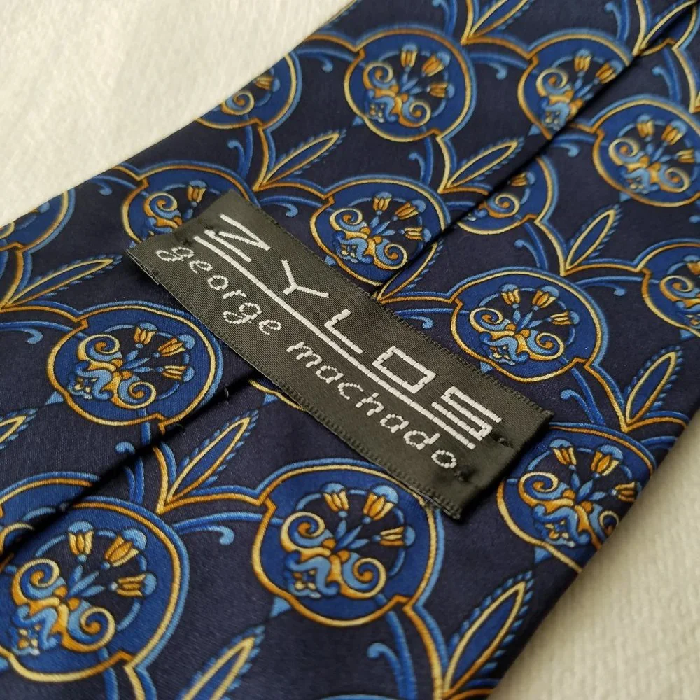 Zylos George Machado 100% Silk Tie 56